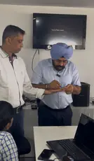 Colour therapy session by Capt. Manmeet Singh